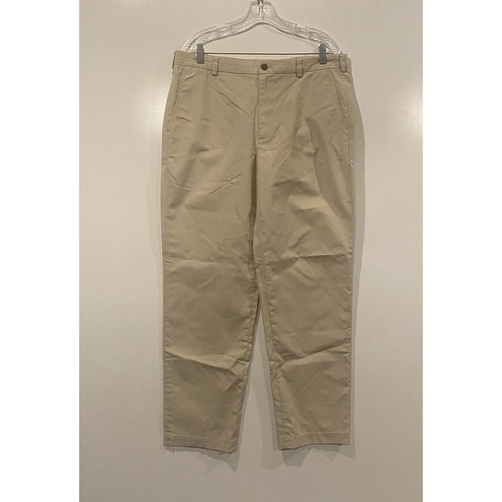Brooks Brothers Clark Fit Chinos Mens 36x32 Khaki Tan Supima Cotton Pants
